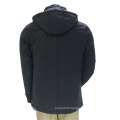 Men Custom Fitness Style Stand Collar Hooded Winter Jacket